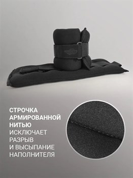 Утяжелители неопреновые Sproots 0,5 кг (черные) - фото 8059