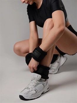 Утяжелители неопреновые Sproots 1 кг (черные) - фото 8068